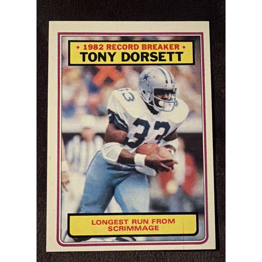 1983 Topps - Record Breaker Tony Dorsett #2